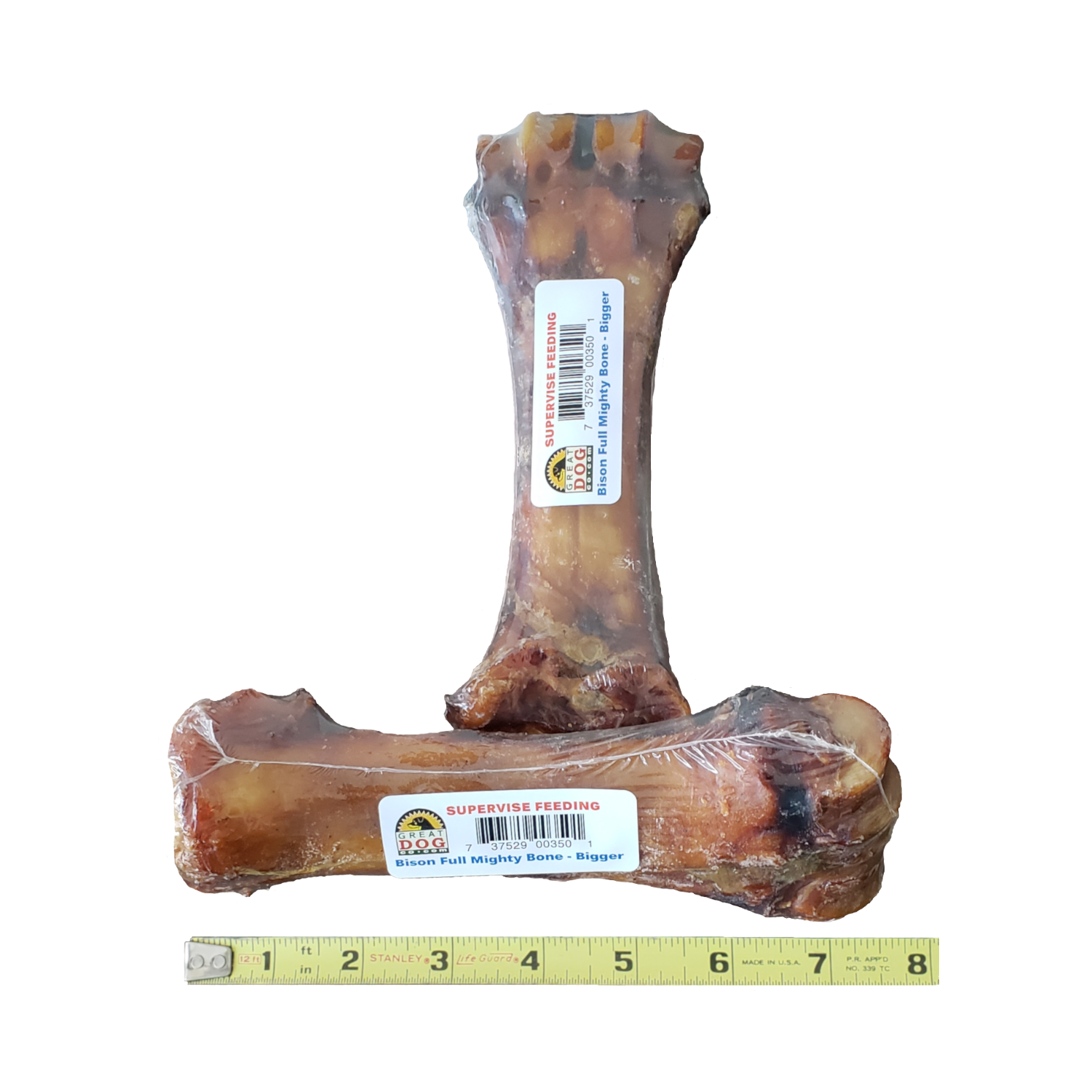 GREAT DOG Bigger Full Mighty Bison Bone - Sourced and Made in USA