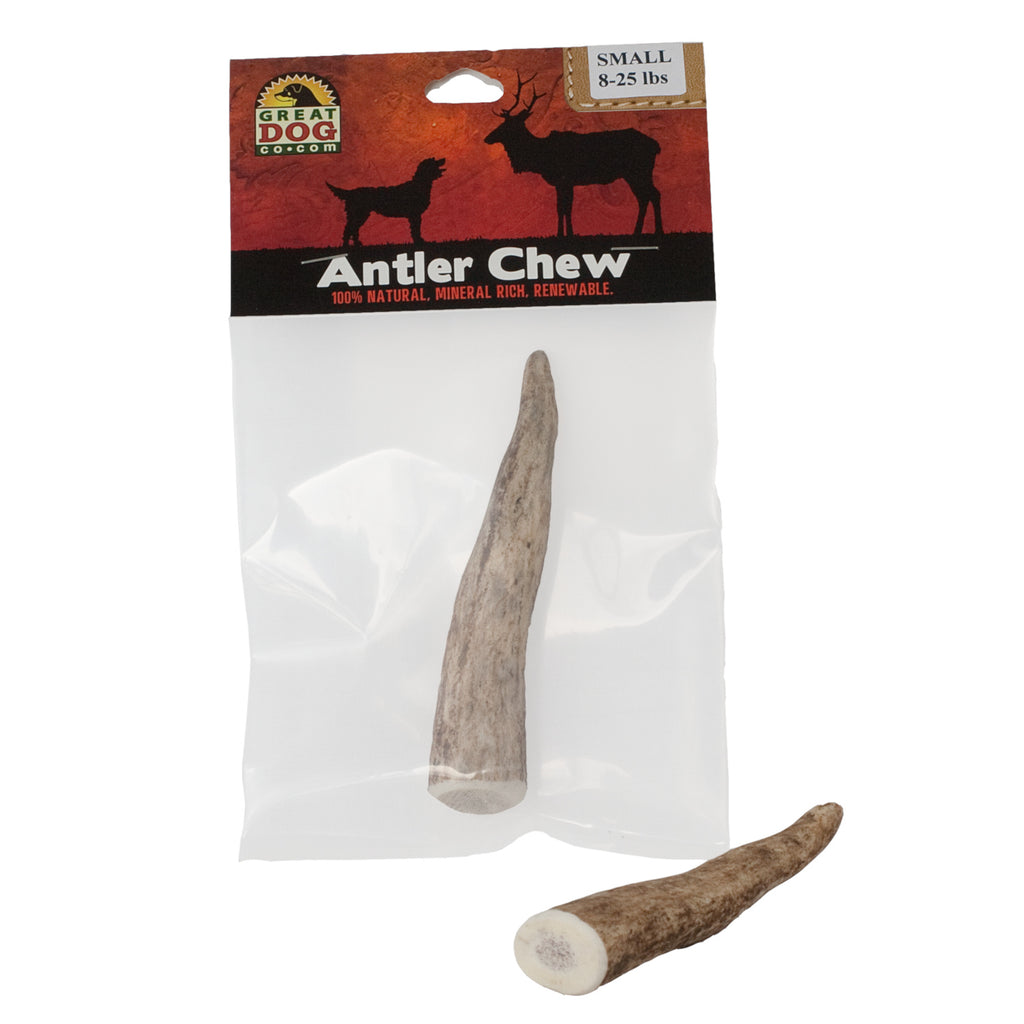 GREAT DOG Small Elk Antler Chew - Best for Dogs 15-45 LBS - Sourced and Made in USA