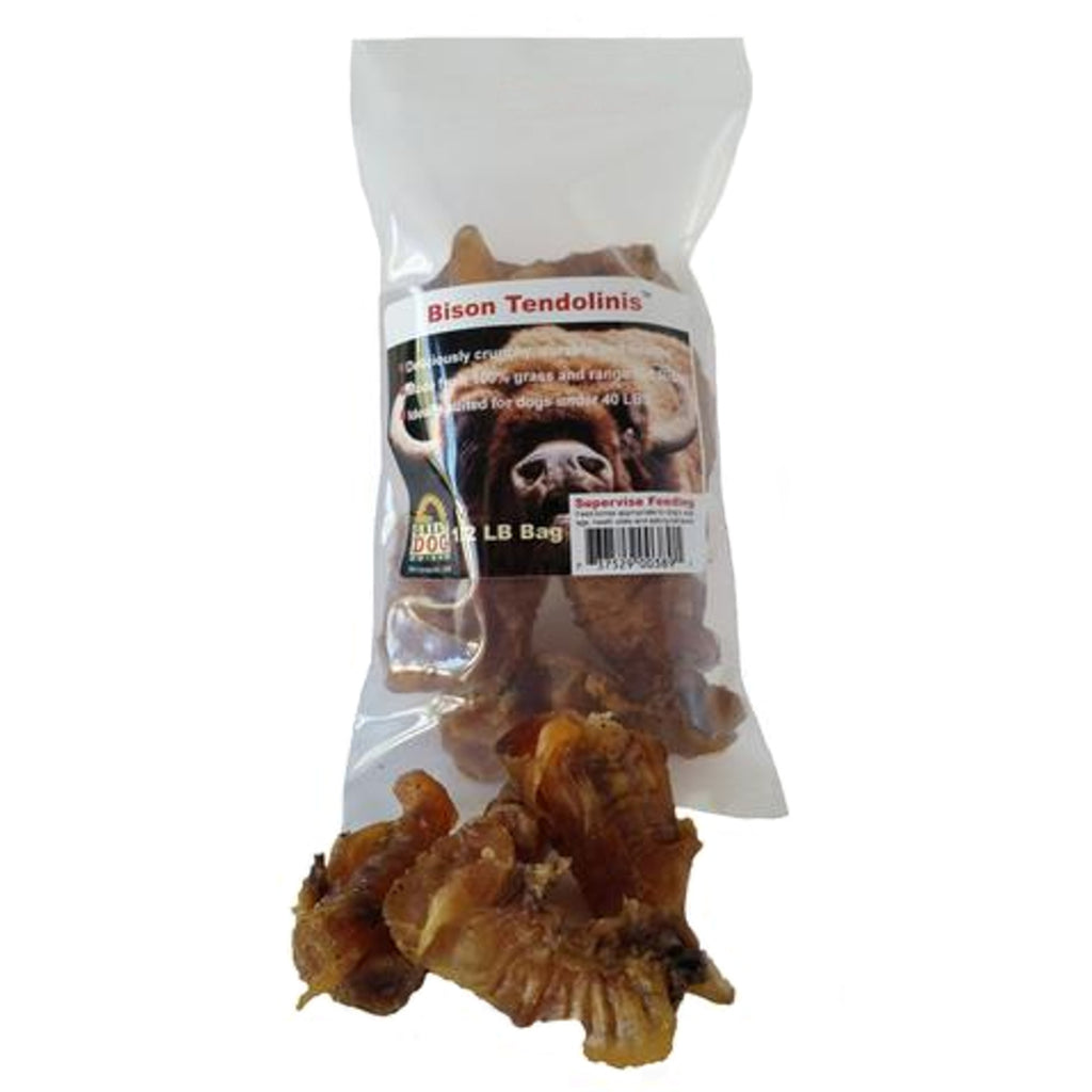GREAT DOG Bison Tendolinis (Bison Tendon Chews) - 1/2 LB - Sourced and Made in USA