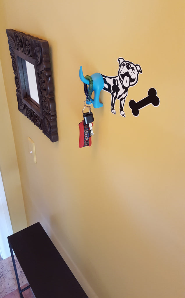 Vinyl Dog Wall Decal and Tail Hook