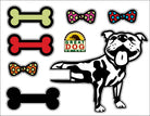 GREAT DOG Removable Vinyl Wall Decal and Dog Tail Hook Set (Disco)